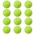 GSE Games & Sports Expert 12-Pack Fluorescent Green Practice Baseballs, Plastic Baseballs Training, Hollow Airflow Softballs for