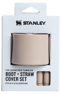 Stanley Quencher Boot And Straw Cover Cap | Anti-Slip Silicone Protector For 20 & 30 Oz Tumbler With Handle | Accessory Set For