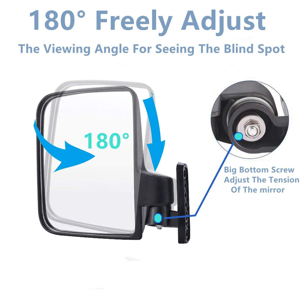 Wlood Golf Cart Side Mirror And Central Mirror (Golf Cart View Mirrors)
