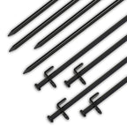 Tent Stakes Heavy Duty, Barefour 8-Inch Camping Stakes,4-Pack Forged Steel Tent Pegs Unbreakable And Inflexible - Available In R