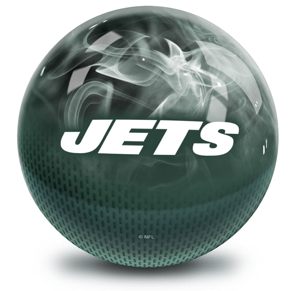 New York Jets Nfl On Fire Bowling Ball 14Lbs