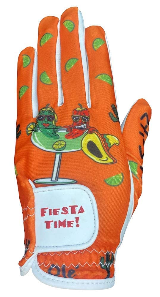Giggle Golf Women'S Golf Glove (Large, Worn On Right Hand, Fiesta (New))
