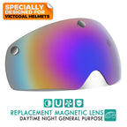 Victgoal Detachable Magnetic Bike Helmet Goggles Visor For Vg110 Bicycle Helmet (Colorful)