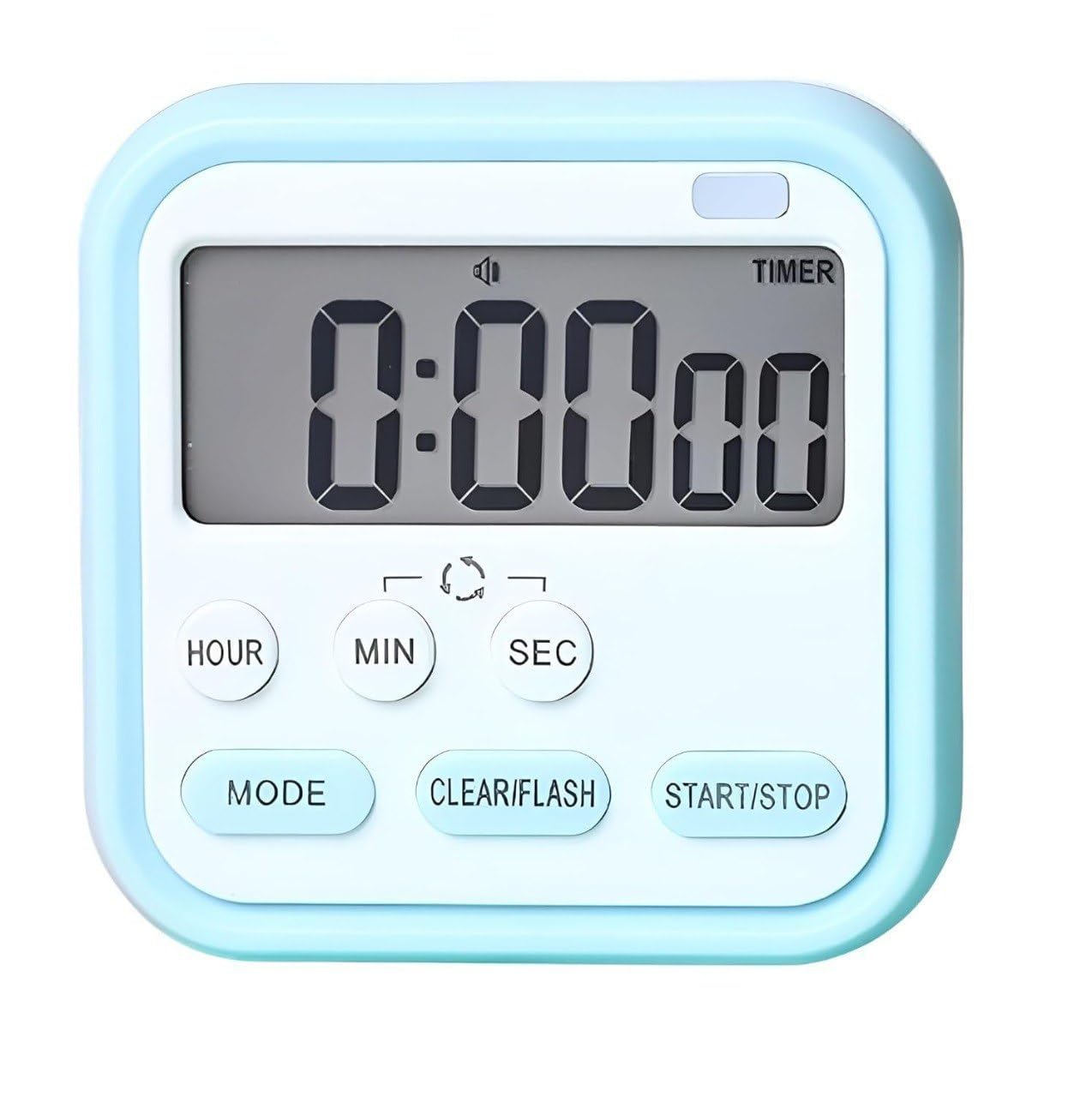 Sadruchi Digital Magnetic Multi-Function Timer Clock With Large Lcd Display, Loud Alarm, Retractable Stand, Stopwatch Stand Hang
