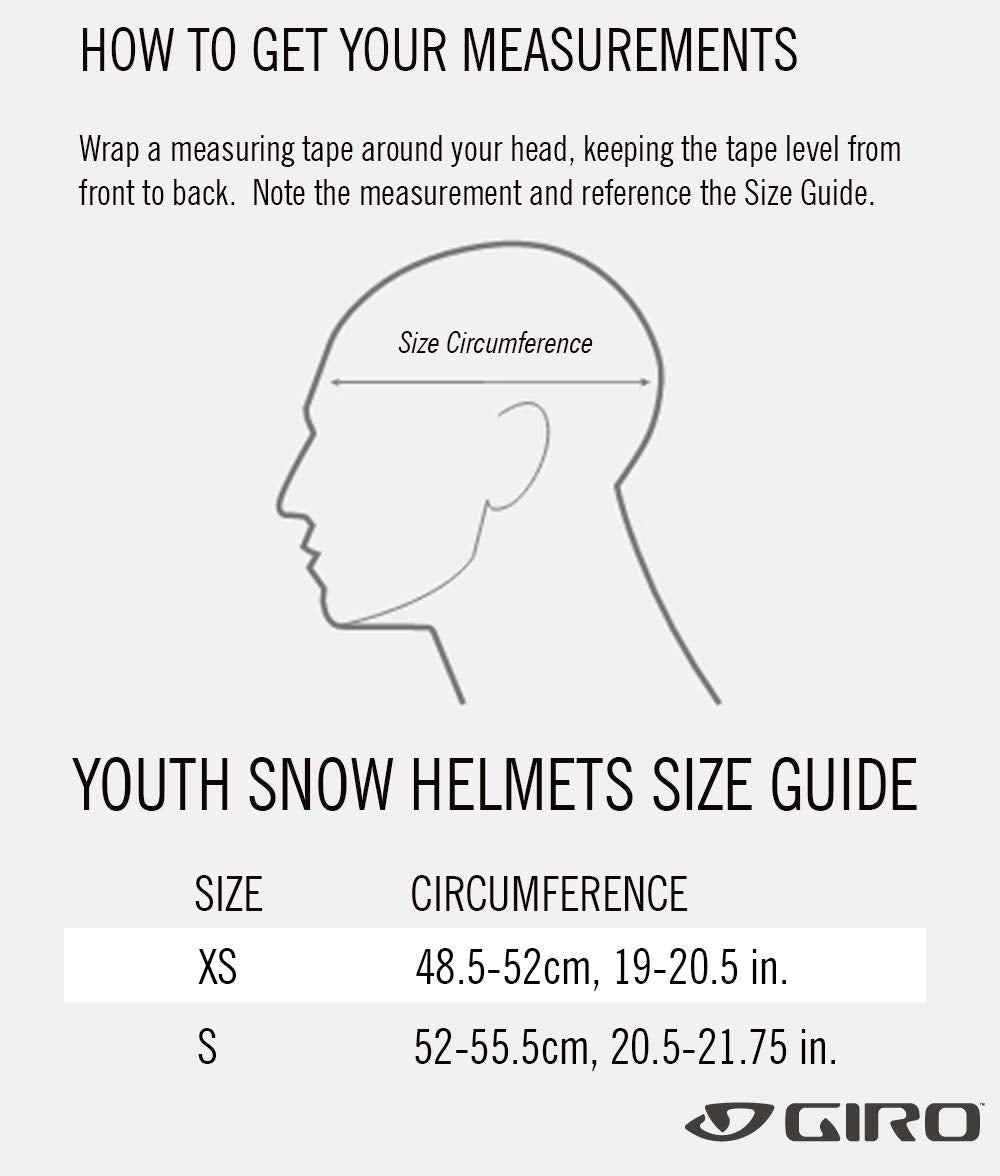 Giro Launch Cp Youth Snow Ski Helmet W/Matching Goggles Matte Bright Red/Black Red Podium Xs (48.5-52Cm)