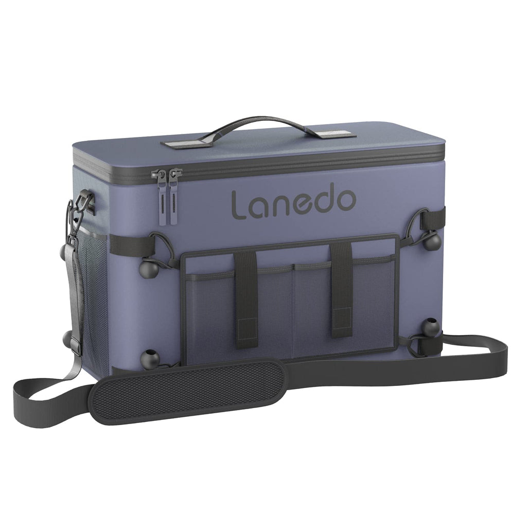 Lanedo 34-Can Collapsible Soft-Sided Cooler, Soft Ice Bag, Leak-Proof Beach Cooler, Ice Chest, Portable Travel Cooler For Food S