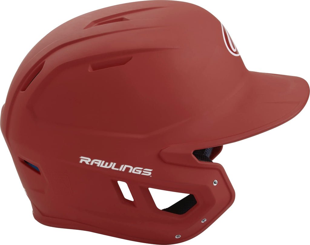 Rawlings | Mach Batting Helmet | Matte Cardinal | Junior (6 3/8'' - 7 1/8'')