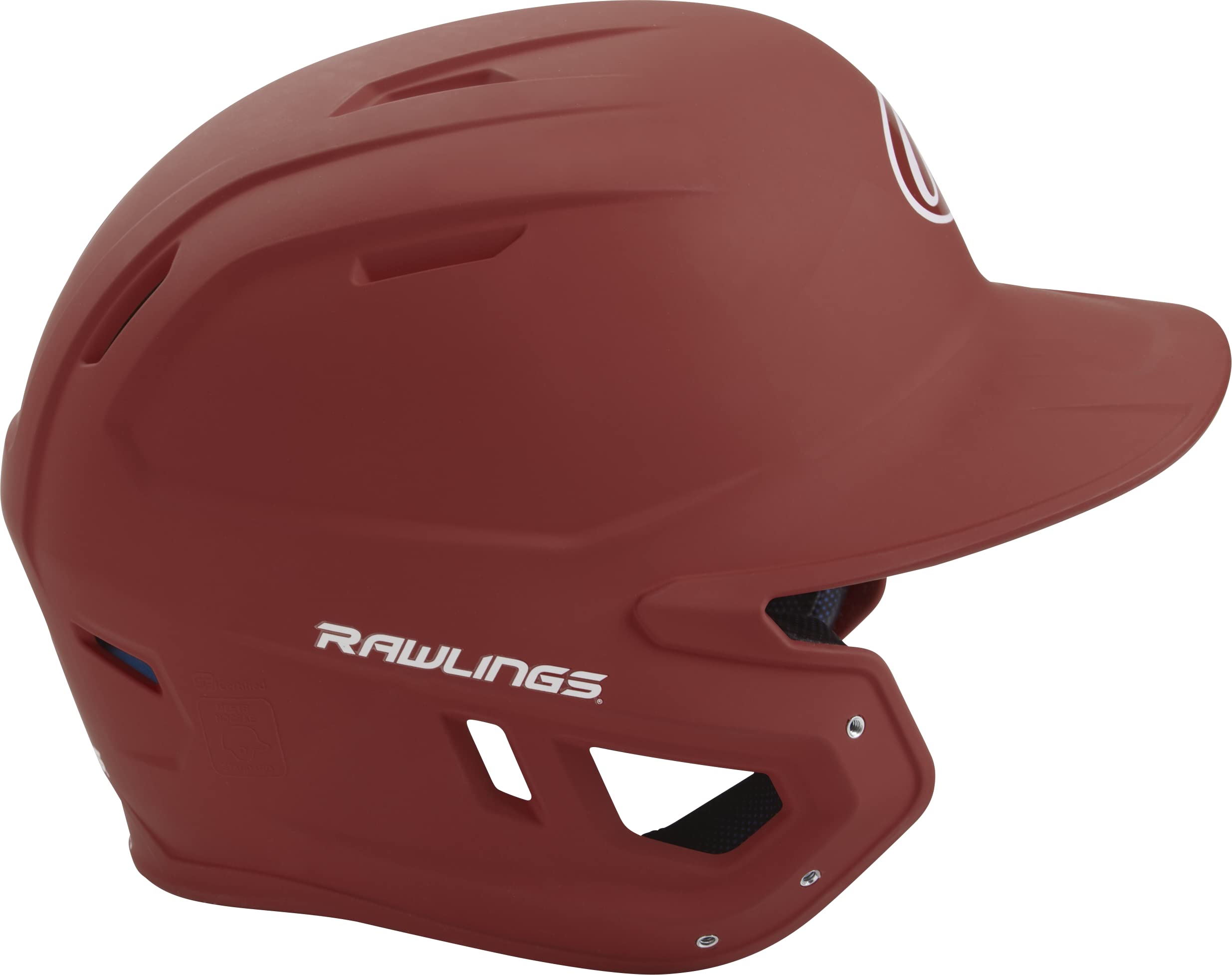 Rawlings | Mach Batting Helmet | Matte Cardinal | Junior (6 3/8'' - 7 1/8'')
