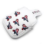 Golf Head Covers Driver Cover 3 Wood Headcover Hybrid Head Covers Embroidery Usa American Flag Birdie Design Golf Club Headcover