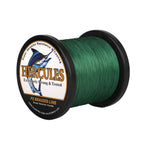 Hercules Braided Fishing Line 2000M 2187Yds 10Lbs-200Lbs Pe Superline 8 Strands (Green 15Lb/6.8Kg 0.16Mm)