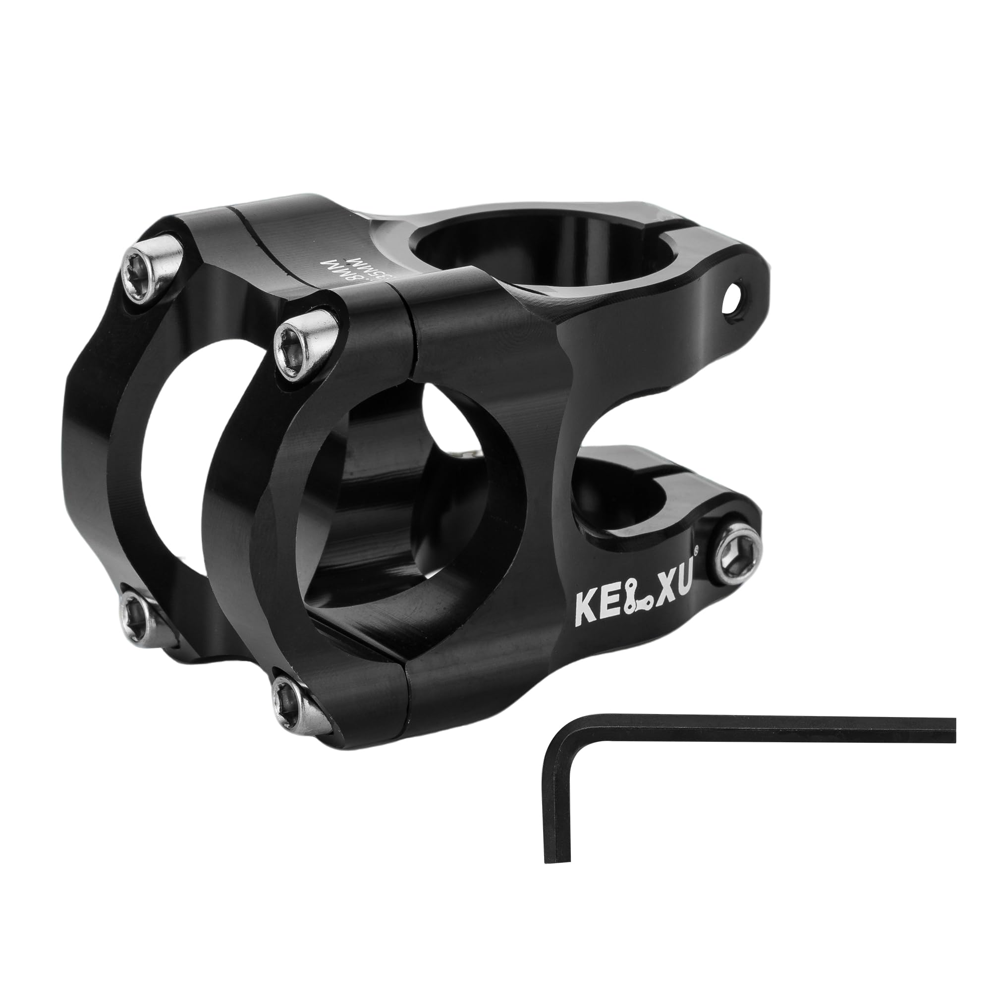 Kelxu Bike Stem 31.8 Lightweight Cnc Aluminum Alloy Short Mtb Stem 35Mm Handlebar Stem For Most Bicycle, Road Bike, Fixed Gear,
