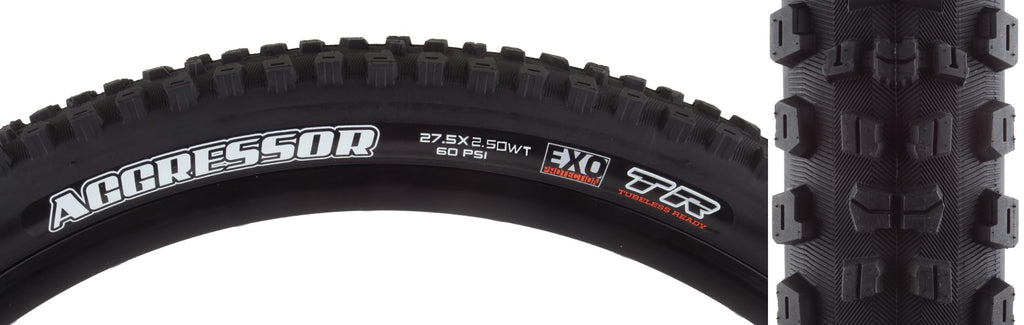 Maxxis Aggressor Exo/Tr Tire (Black, 27.5''X2.50 (2 Pack))