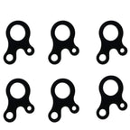 Heyous 6Pcs Stainless Steel 3 Hole Survival Buckle Rope Tensioner Windproof Rope Buckle For Tent Camping Hiking Backpacking Outd