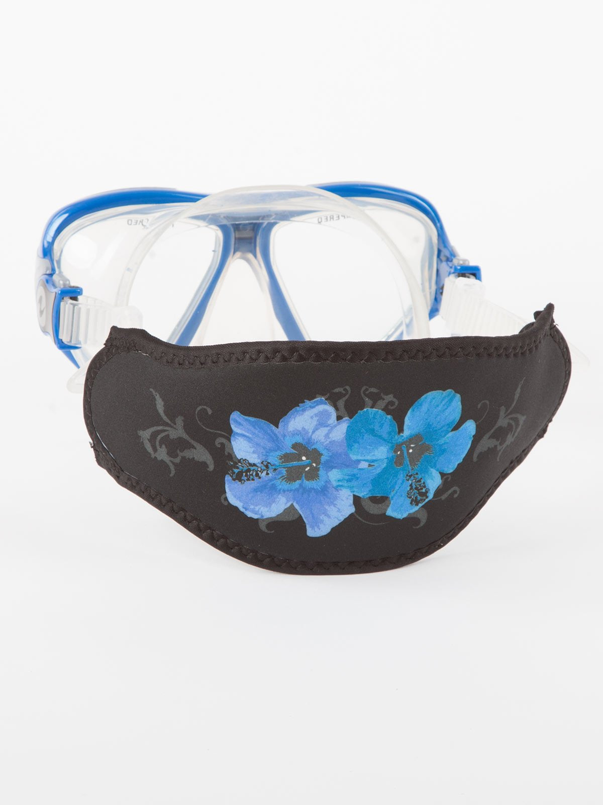 Innovative Strap Wrapper Neoprene Mask Strap Cover Blue Hibiscus