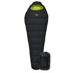 Teton Sports Leef Lightweight Mummy Sleeping Bag; Great For Hiking, Backpacking And Camping; Free Compression Sack; 0F Long, Bla
