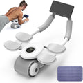 LOOKMINT Flintronic Abs Roller Wheel, Automatic Rebound Abdominal Wheel with Elbow Support, Fitness Ab Trainer Roller Wheel for