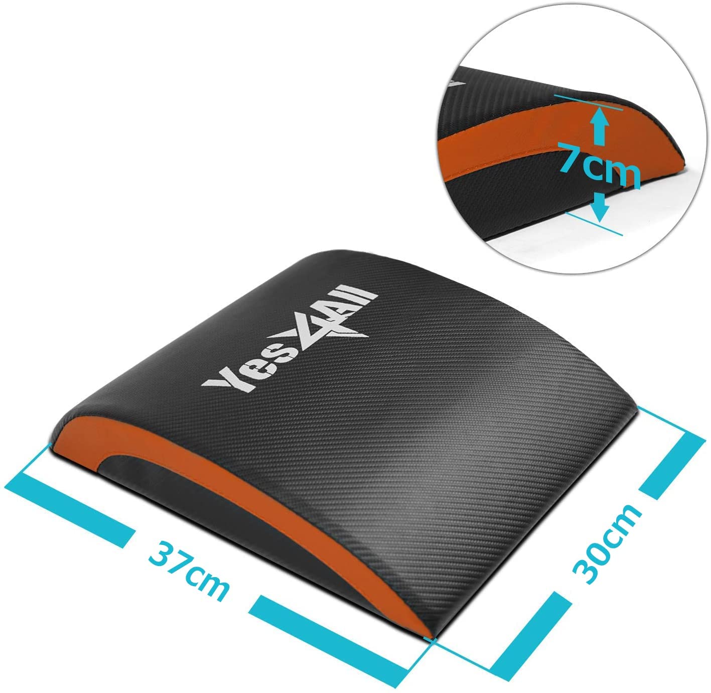 Yes4All Ab Mat For Sit Up 15'''' Situps Pad Thick Workout Mat Comfortable For Abdominal Exercises, Crunches, Push-Ups, Core Trai