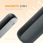 Ocoopa 2 In 1 Magnetic Rechargeable Hand Warmers, Ut2S Mini Electric Handwarmers, Split Usb-C, Reusable With 3 Heat Levels And M