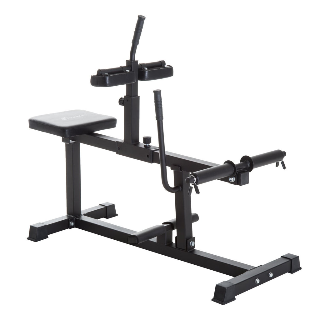 Soozier Adjustable Seated Calf Raise Machine, Leg Machines Home Gym, For Calf, Waist, Arm Training