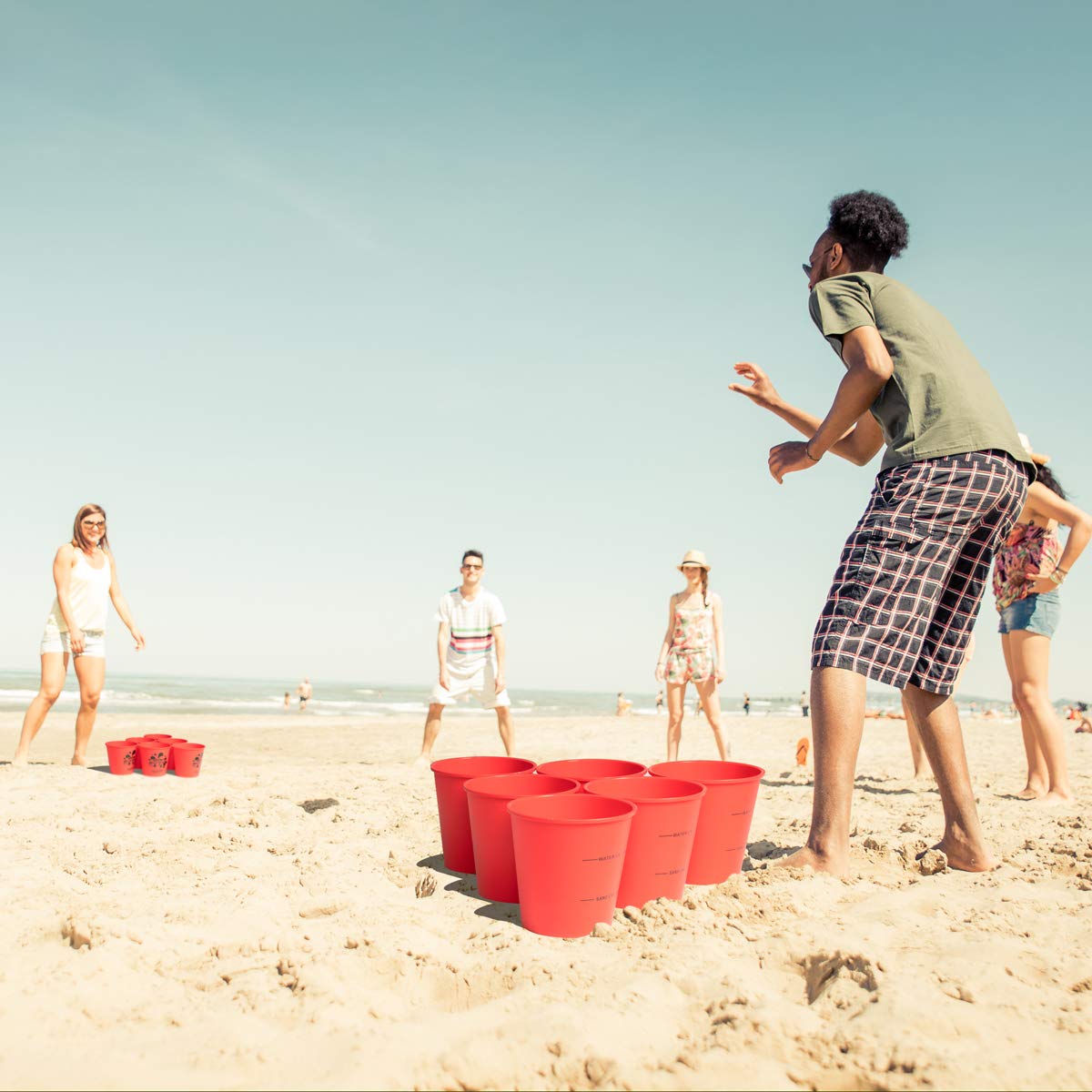 Ropoda Yard Pong - Giant Yard Games Set Outdoor For The Beach, Camping, Lawn And Backyard