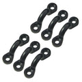 Propel Paddle Gear Nylon Pad Eyes | Stainless Steel Hardware | Holds Bungee Cord | for Boat Kayak Deck Rigging Kit | Black | 6-P