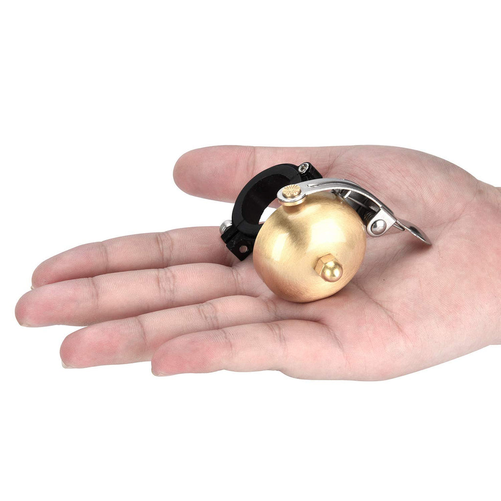 Bonmixc Retro Bicycle Bell Brass Vintage Bike Bell Gold Fit F20~29Mm Handlebars Suitable For Most Of Bike Handlebars
