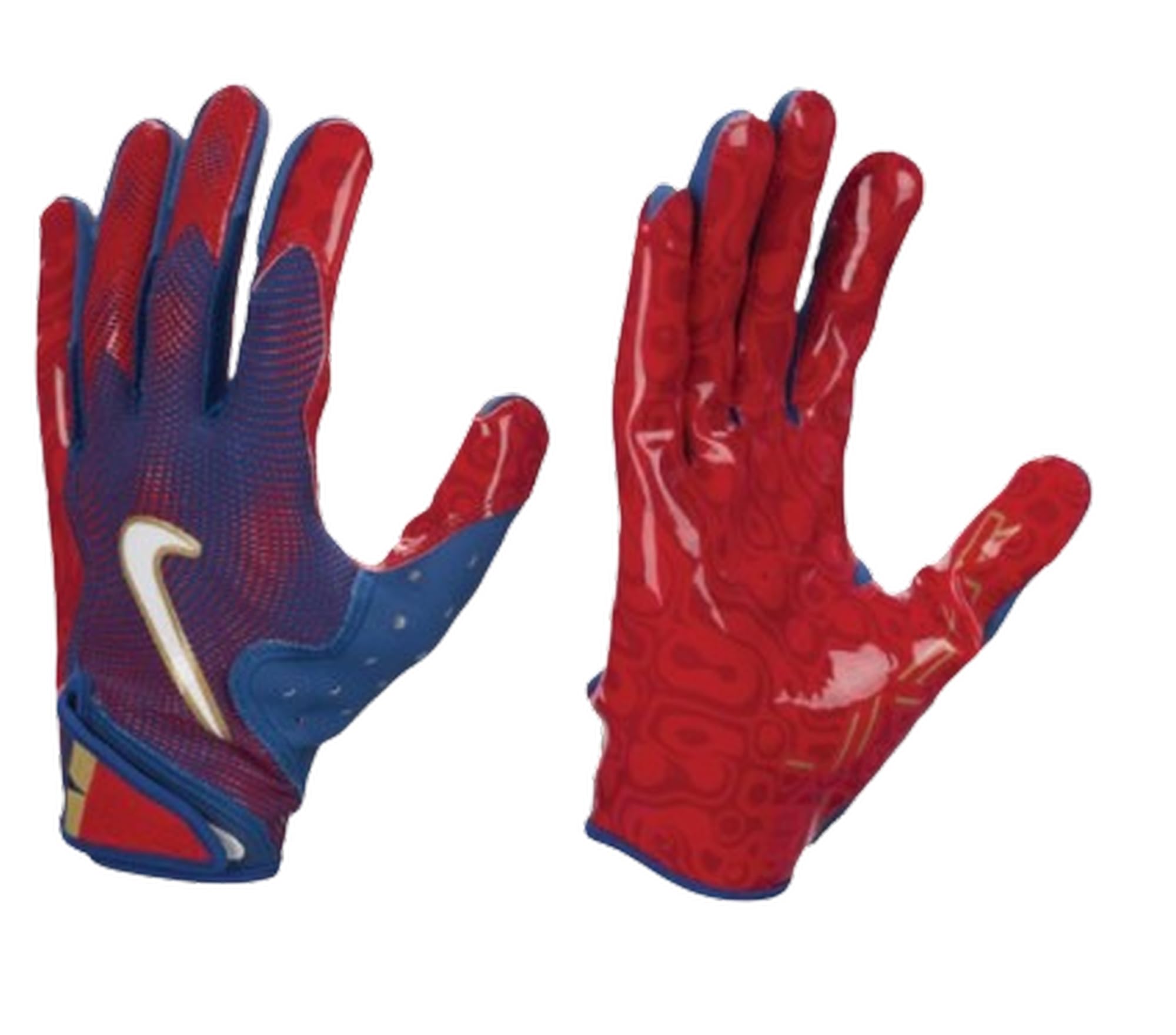 Nike Vapor Jet 8.0 Football Gloves Gym Blue | Red | White X-Large