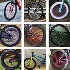 Super Pop Bicycle Spoke Skins Wraps-Best Gift Compatible With Kids&Schoolmate&Bike Fans- Colorful Bike Wheel Decoration-72 Pcs(G