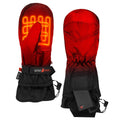 Actionheat Aa Battery Heated Mittens For Men, Women - Softshell Mittens W/Adjustable Gauntlet, Textured Grip Black