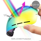 Zionor Ski Goggles Lens, Xmini 100% Otg Snow Goggles Detachable Lens For Youth Kids