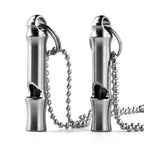 Tisur Titanium Emergency Keychain Necklace Whistle,Edc Safety Whistles For Women And Kids,Loud Up To 120Db, Survival Whistles Fo