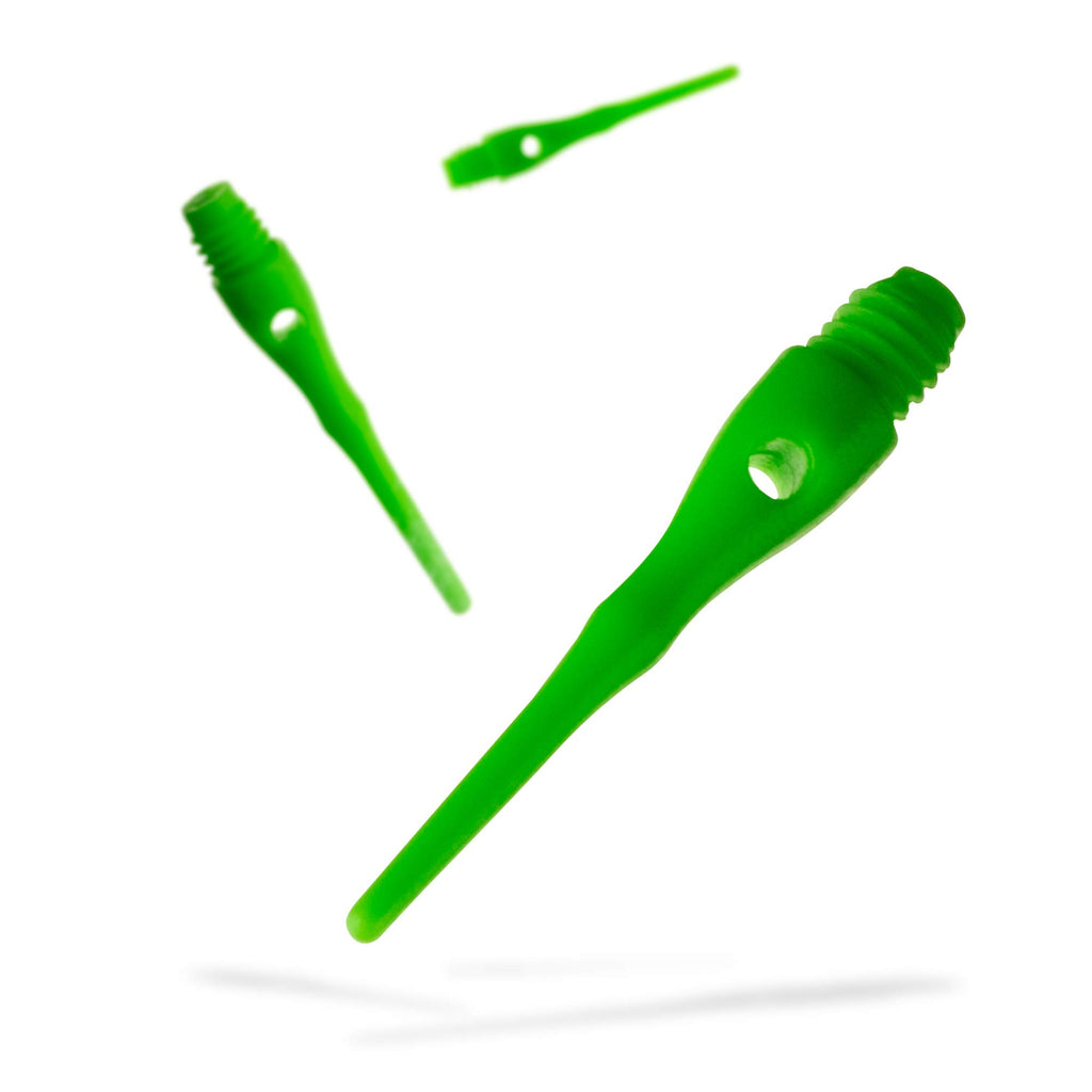 Viper Dart Accessory: Tufflex Iii 2Ba Thread Soft Tip Dart Points, Neon Green, 1000 Pack