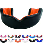 Oral Mart Black/Orange Youth Mouthguard For Kids - Youth Mouthguard For Karate, Flag Football, Martial Arts, Taekwondo, Boxing, 
