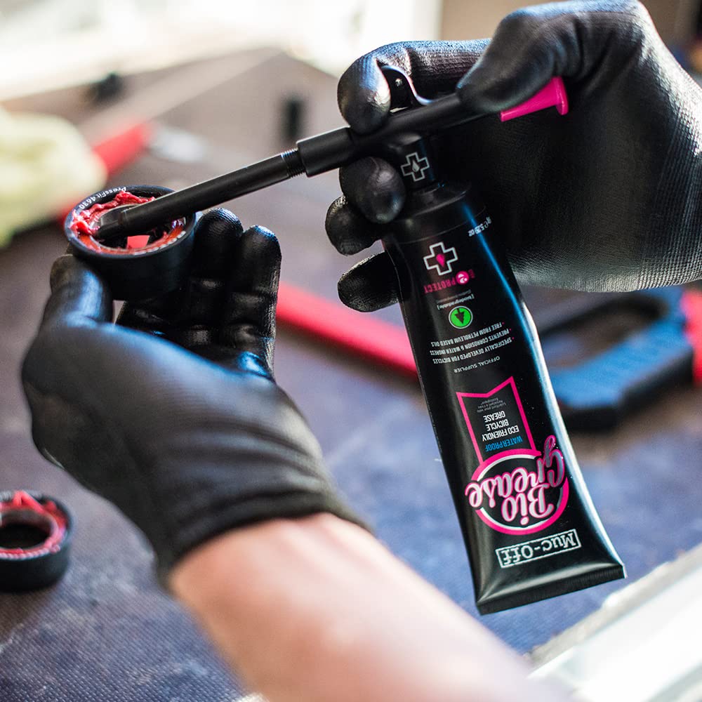 Muc-Off Bio Grease, 150G - Biodegradable Bike Grease For Pedals, Bearings And Components - Water-Resistant Bike Assembly Grease