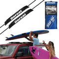 DORSAL Universal Soft Roof Rack Pads for Surfboard Kayak SUPs with Car Tie Down Straps and Storage Bag - Pack of 2 Polyester 28 
