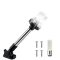Obcursco Boat Stern Lights, IP67 Waterproof Fold-Down White LED Anchor Light for Marine, Pontoon, Fishing, Bass, and Jon Boats(9