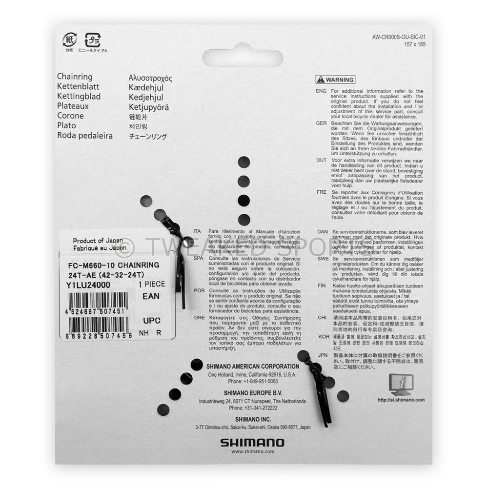 Shimano Fc-M660 Slx Chainring (64X24T 10 Speed)