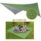 Portable Single Double Nylon High Strength Parachute Hammock Rainfly Set, Camping Hammock With Rain Fly Tarp And Mosquito Net Te