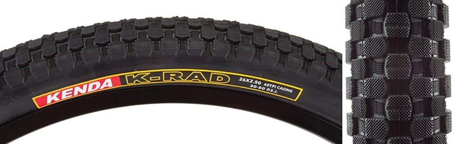Kenda K-Rad Tire 26X2.5 60tpi Wire