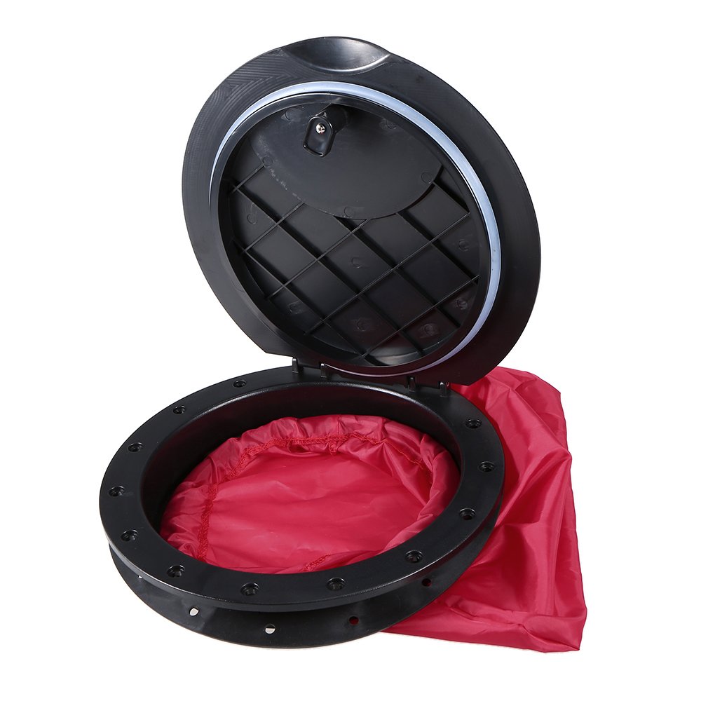 Lixada 9'' Deck Plate Hatch Cover Kit With Storage Bag For Marine Inflatable Boat Kayak Rigging
