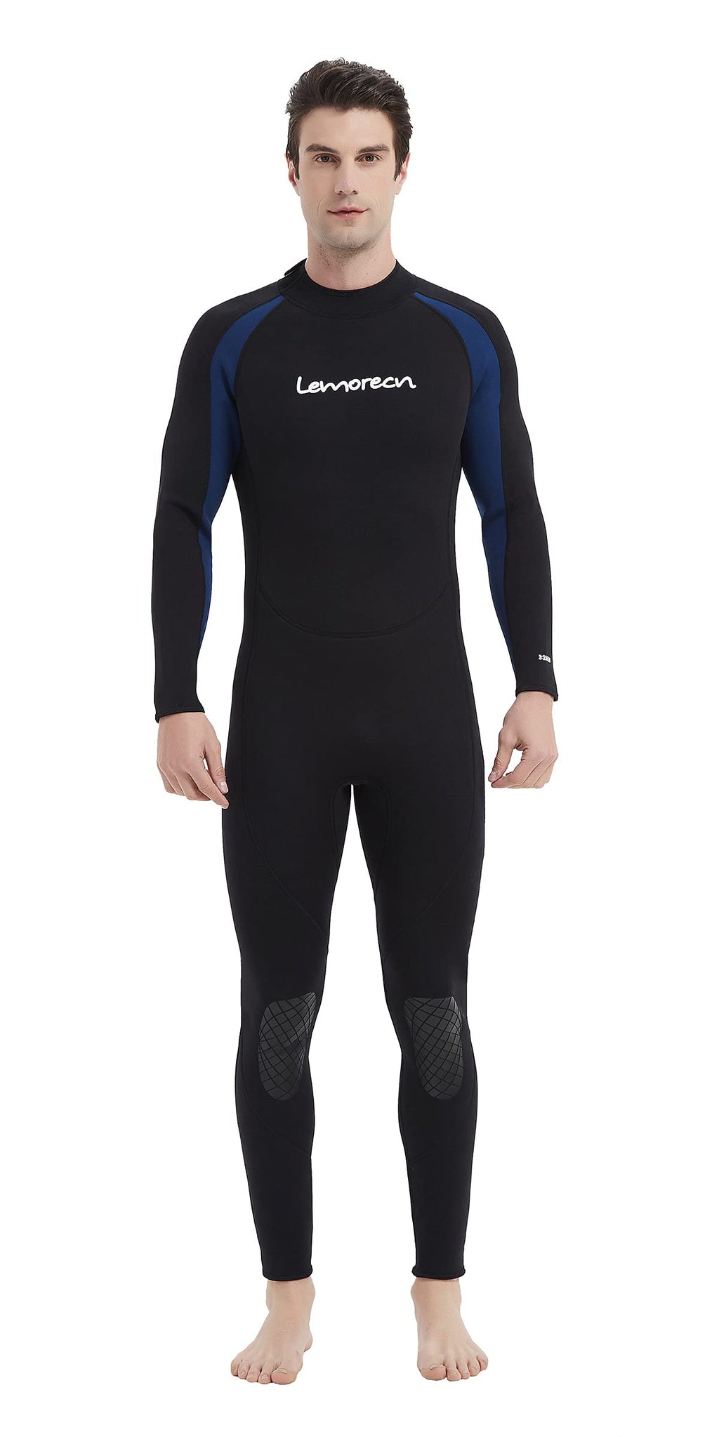 Lemorecn Mens Wetsuits Jumpsuit Neoprene 3/2Mm Full Body Diving Suit (3031, 3Xl)