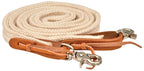 Mustang Waxed Flat Braided Poly Roping Rein