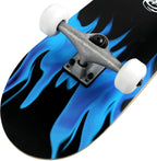 Krown Krrc-27 Rookie Complete Skateboard,Blue Flame,Os