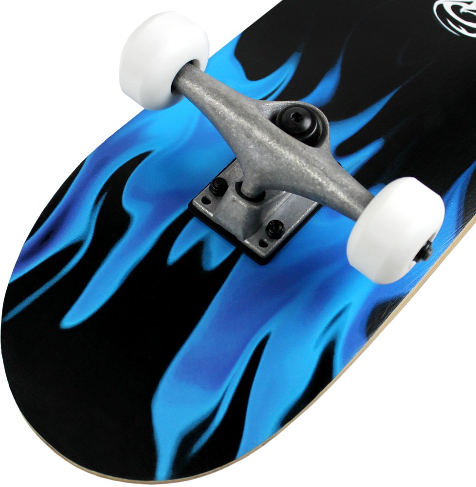 Krown Krrc-27 Rookie Complete Skateboard,Blue Flame,Os