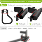 Seleware Dip Bar Attachment For 3'' X 3'' With 1'' Or 5/8'' Hole Power Cage Squat Rack, Set Of 2 Heavy Duty Steel Dip Handles Wi