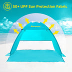 Alvantor Beach Tent Sun Shade Beach Umbrella Outdoor Sun Shelter Cabana Automatic Instant Pop-Up Upf 50+ Portable Camping Canopy