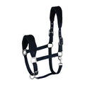 HORZE Kiel Adjustable Horse Halter with Fleece Padding - Dark Navy - Pony
