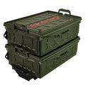YakAttack TracPak Combo Kit - Ranger Grey | 2 Stackable Storage Boxes + Quick Release Track Base | Fits MightyMount, GearTrac & 