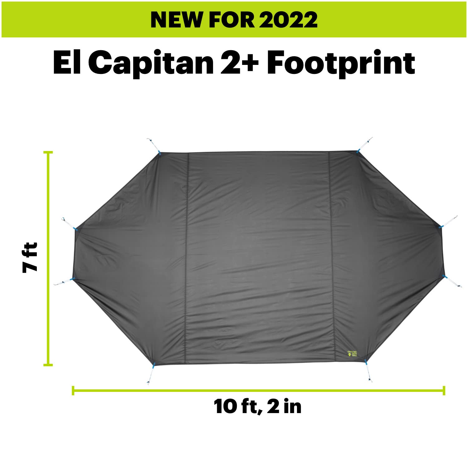 Eureka! El Capitan 2+ Outfitter Fitted Footprint (Compatible With, But Not Included-El Capitan 2+ Outfitter 2-Person Camping Ten