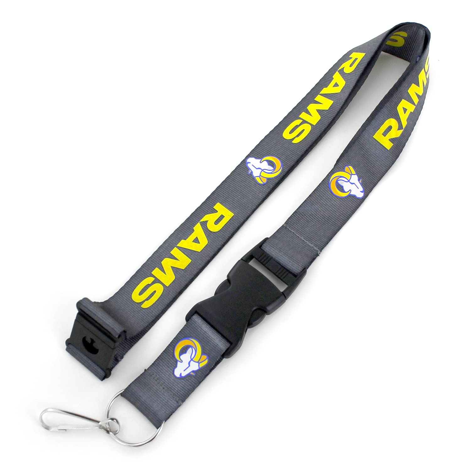 NFL Los Angeles Rams Team Lanyard, Charcoal